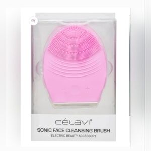 Celavi Sonic Face Cleansing Brush In Pink BNIB.
